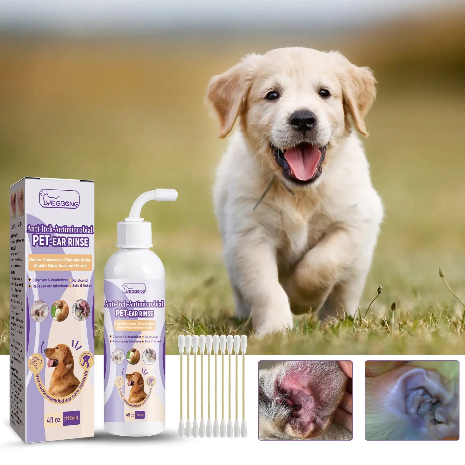 Solución Limpiadora de Orejas para Mascotas - imagen 2