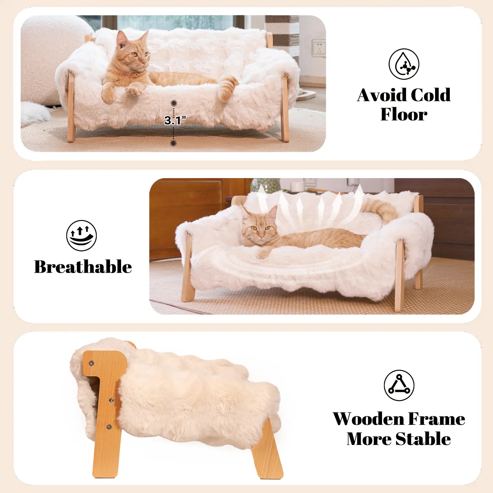 Cama para Perros Blanco - imagen 7