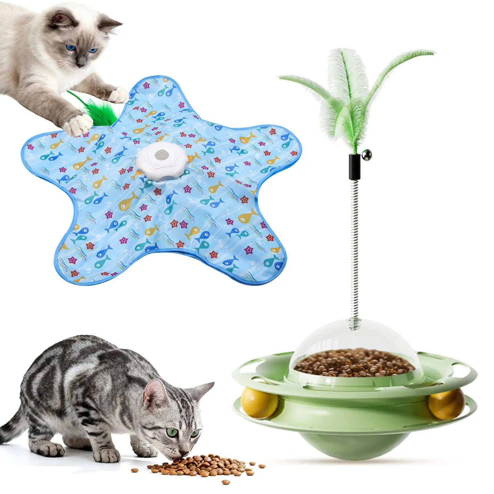 Juguete para Gatos Azul Fish Pattern - imagen 11
