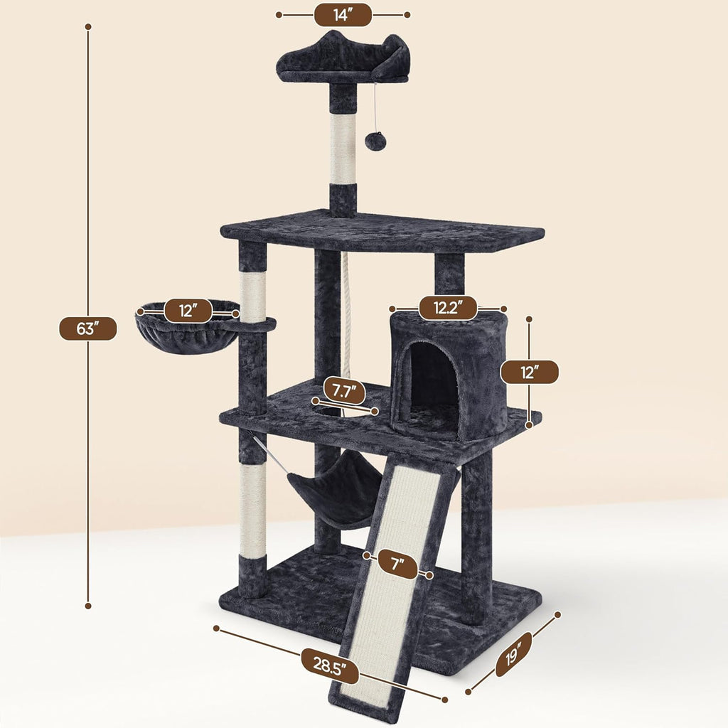 Rascador para Gatos Negro - imagen 3