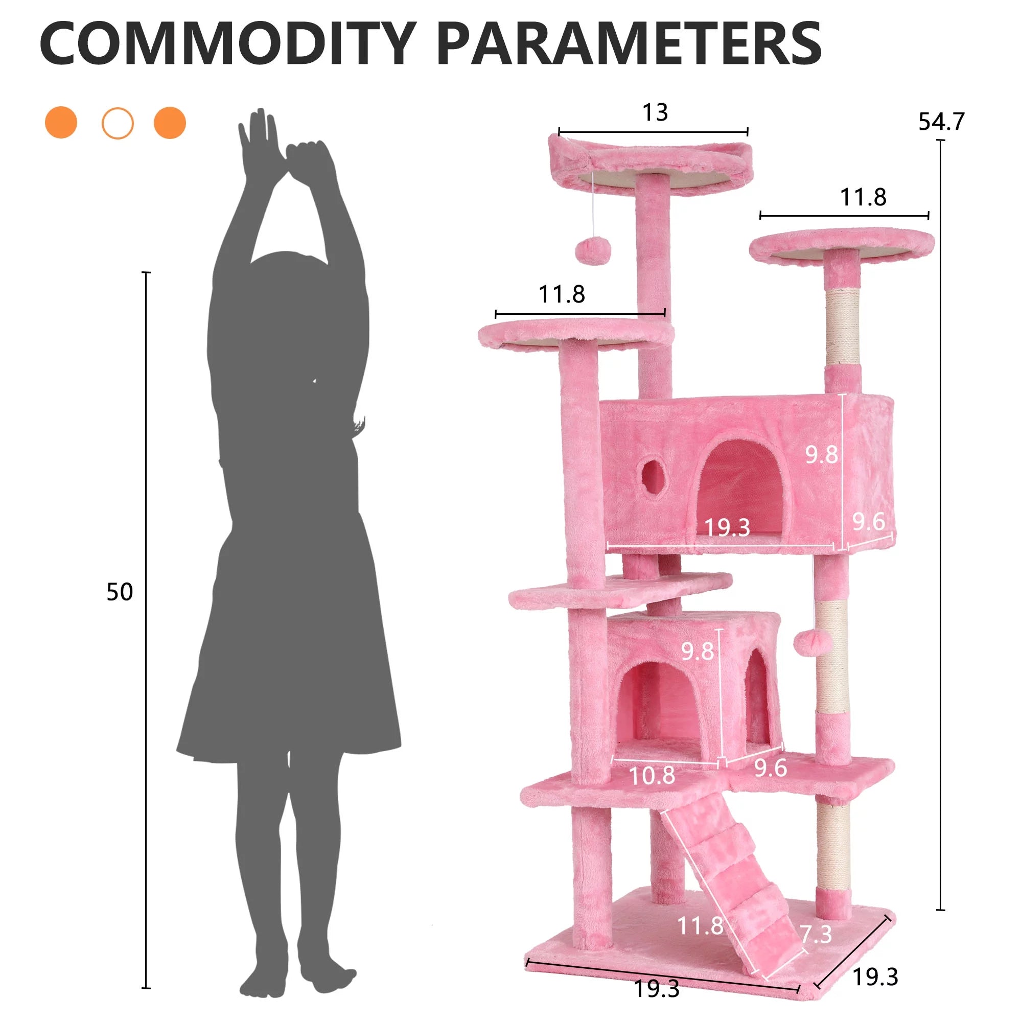 Rascador para Gatos Rosa - imagen 7