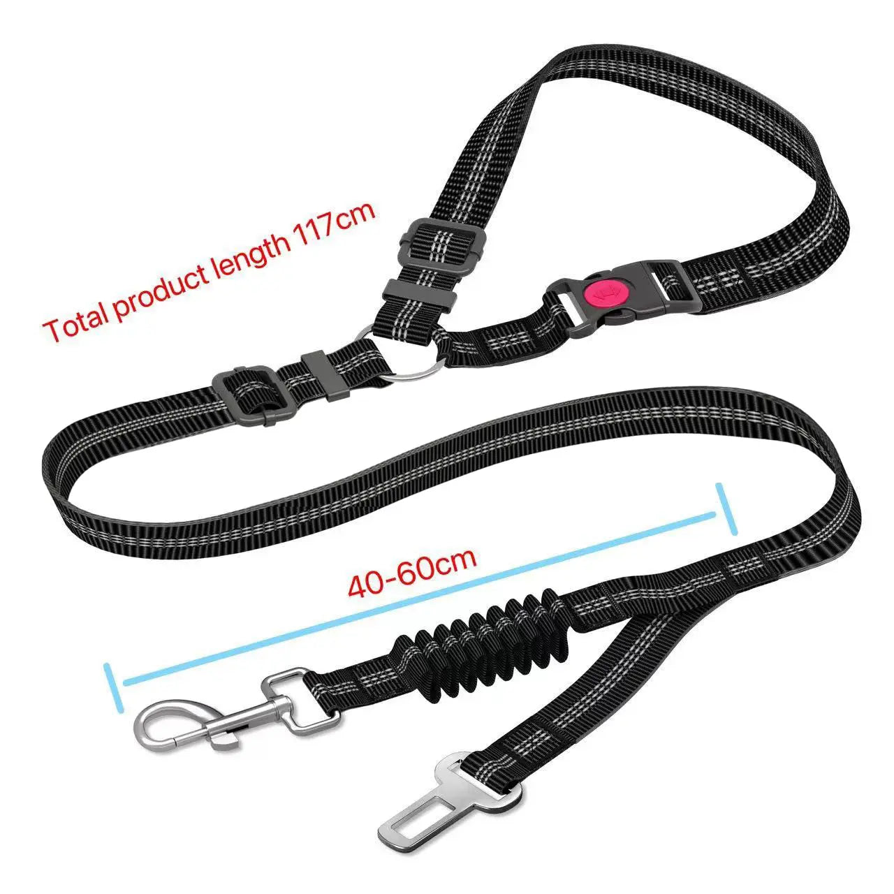 Cinturón de Seguridad para Perros Negro - imagen 12