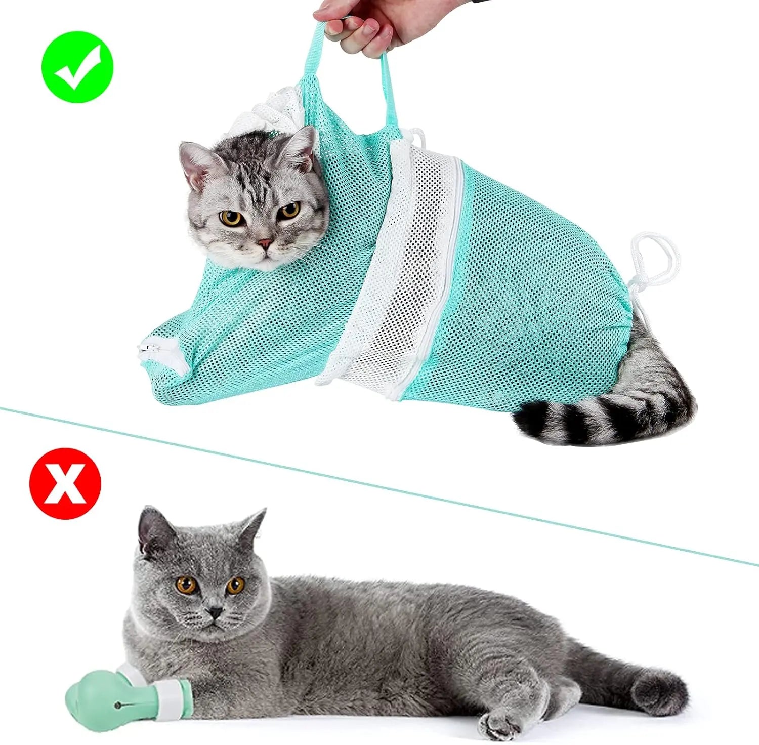 Accesorio de Aseo Ajustable Transpirable para Gatos - imagen 5