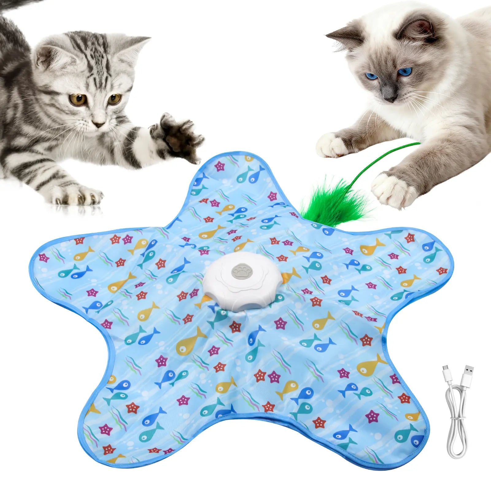 Juguete para Gatos Azul Fish Pattern - imagen 2