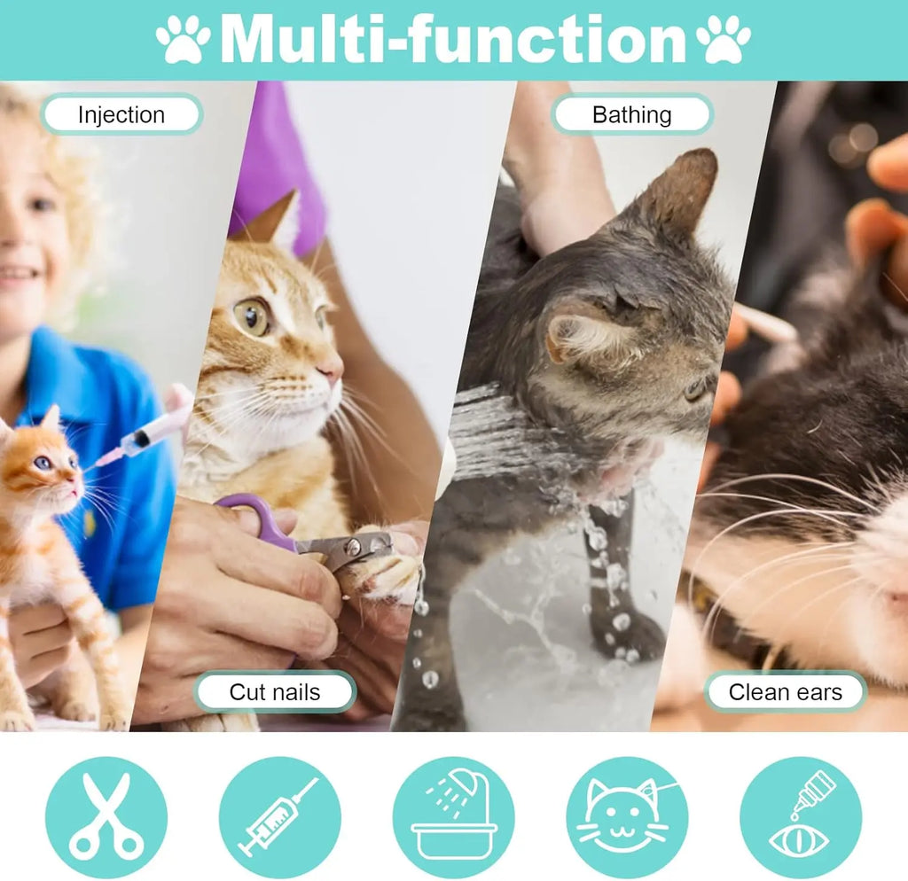 Accesorio de Aseo Ajustable Transpirable para Gatos - imagen 2