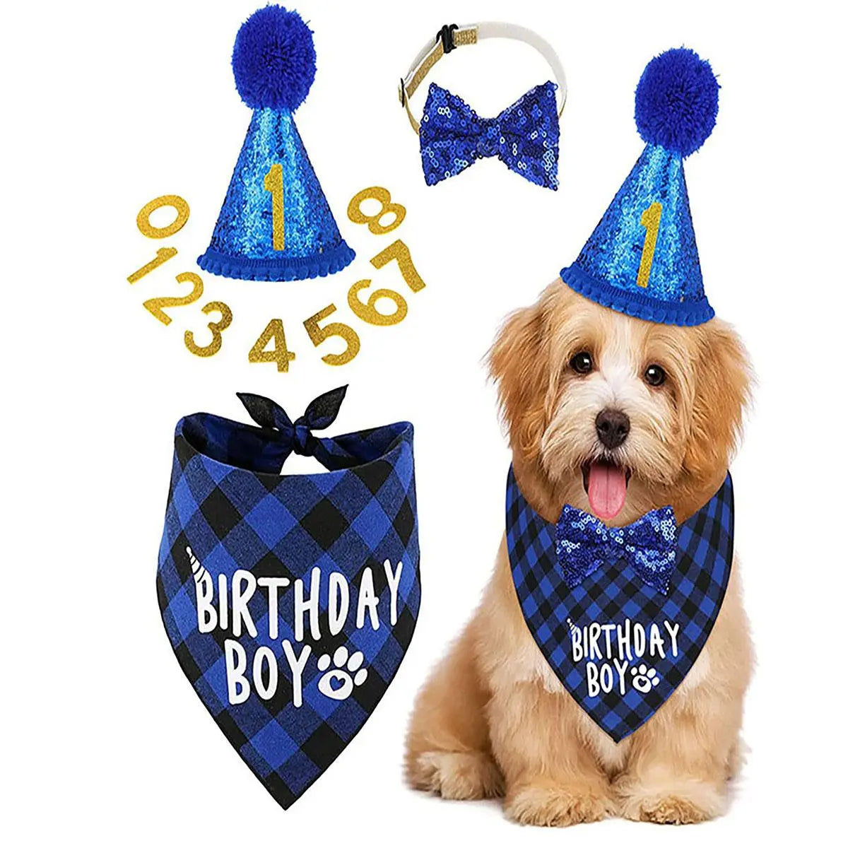 Bandana para Mascotas Azul.