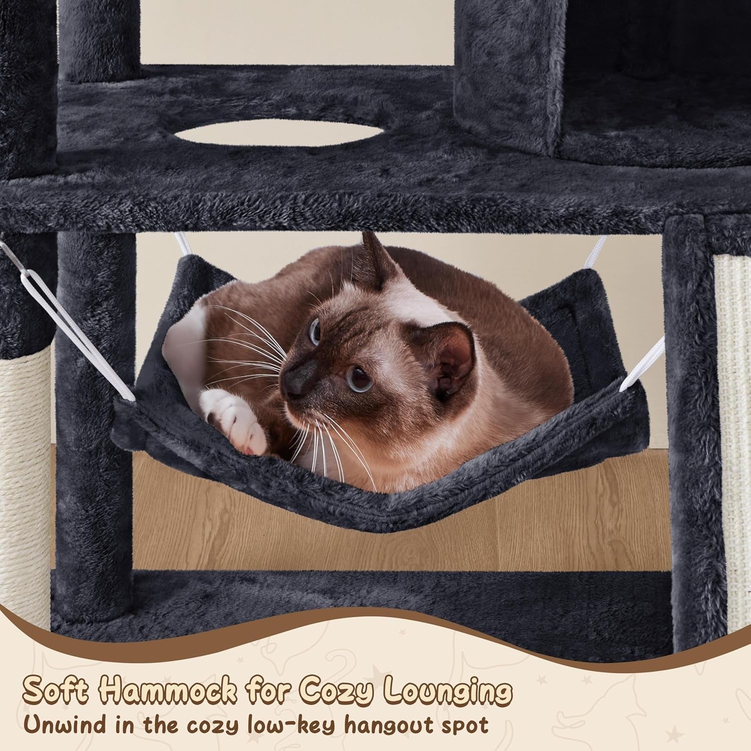 Rascador para Gatos Negro - imagen 4