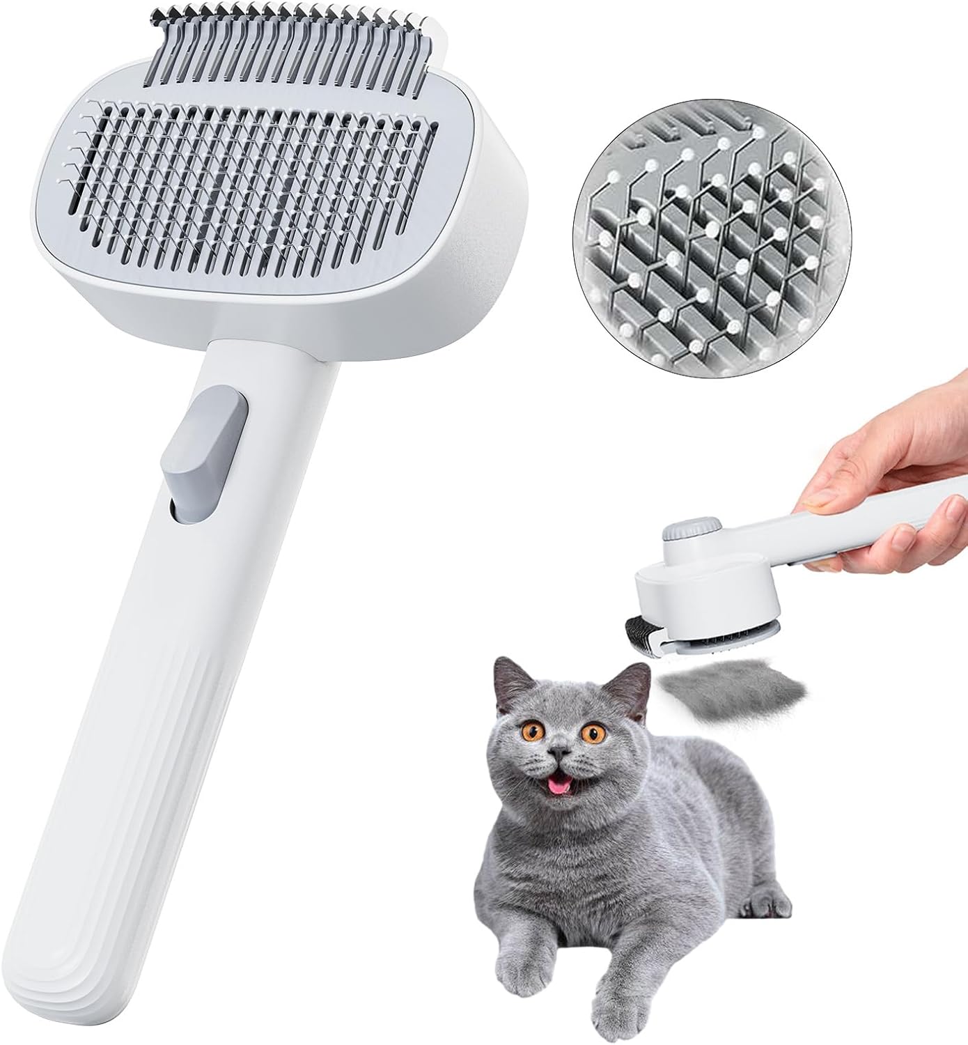 Cepillo de Aseo para Gatos Blanco (Without Power)