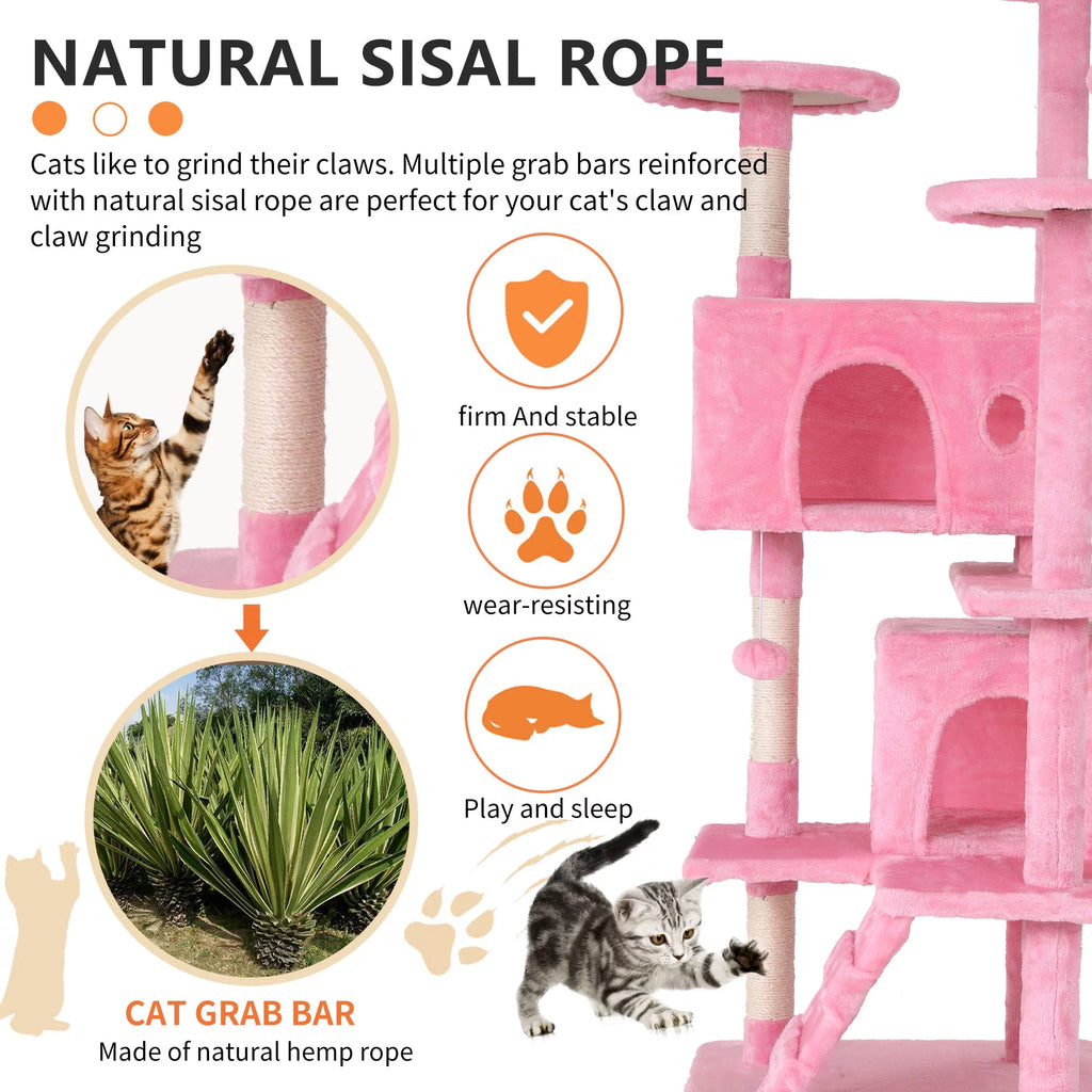 Rascador para Gatos Rosa - imagen 3