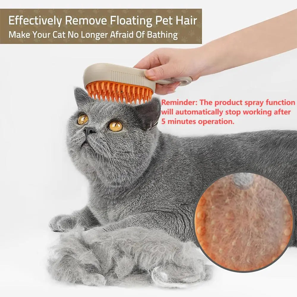 Cepillo de Aseo para Gatos Naranja Marrón - imagen 6
