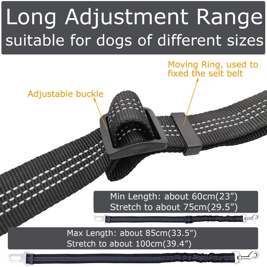 Cinturón de Seguridad para Perros Negro - imagen 6