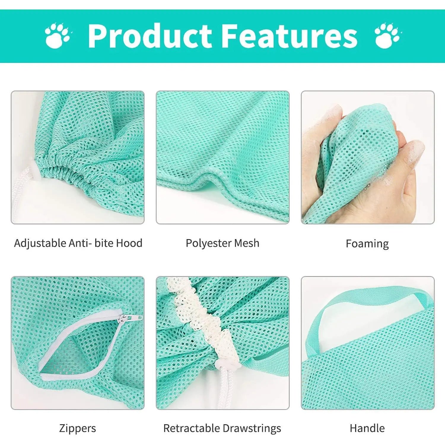 Accesorio de Aseo Ajustable Transpirable para Gatos - imagen 4