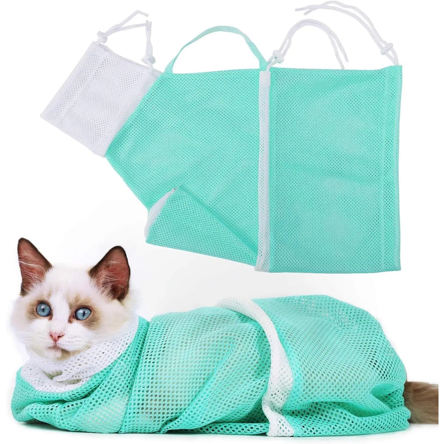 Accesorio de Aseo Ajustable Transpirable para Gatos