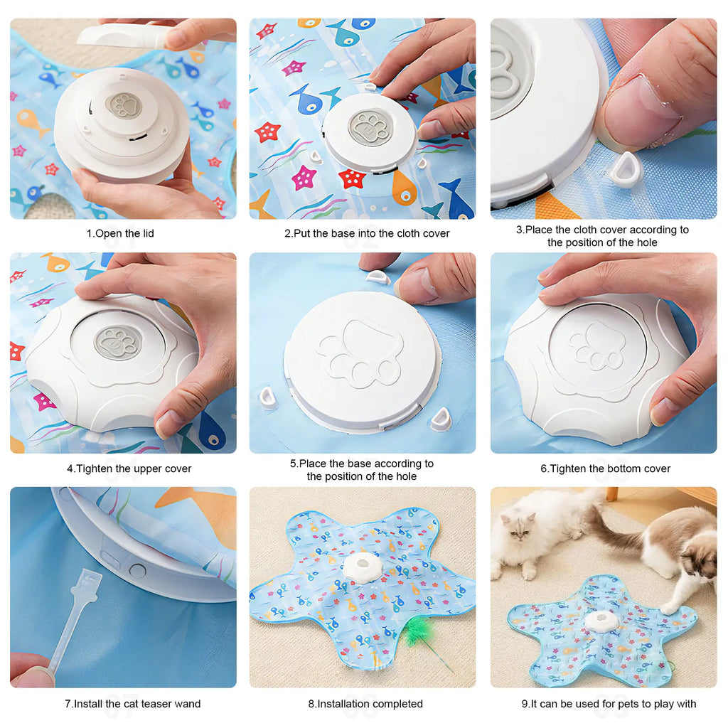Juguete para Gatos Azul Fish Pattern - imagen 7