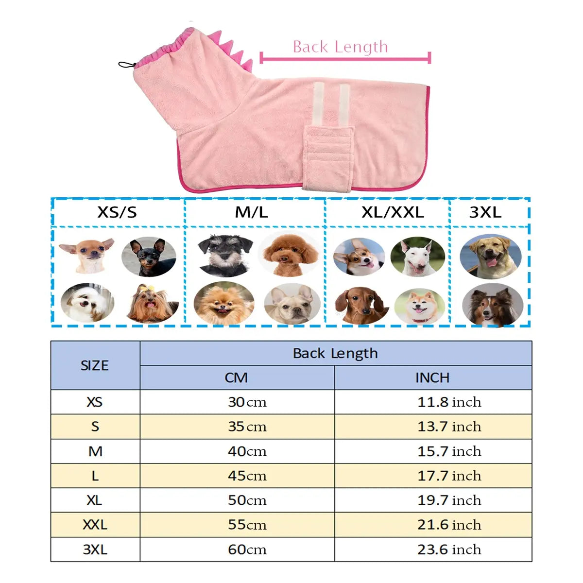 Toalla de Baño Ajustable Set para Perros - imagen 2