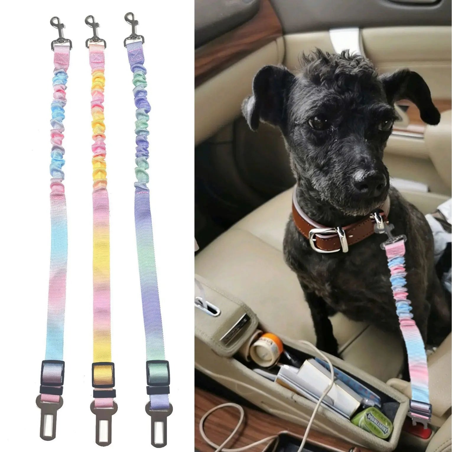Cinturón de Seguridad para Perros Negro - imagen 7