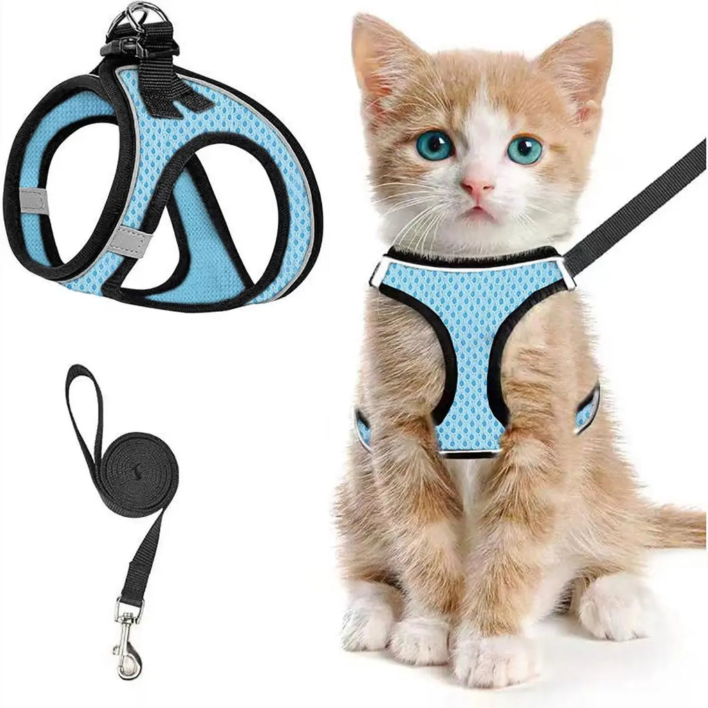 Set Arnés y Correa Ajustable Transpirable para Gatos - imagen 5