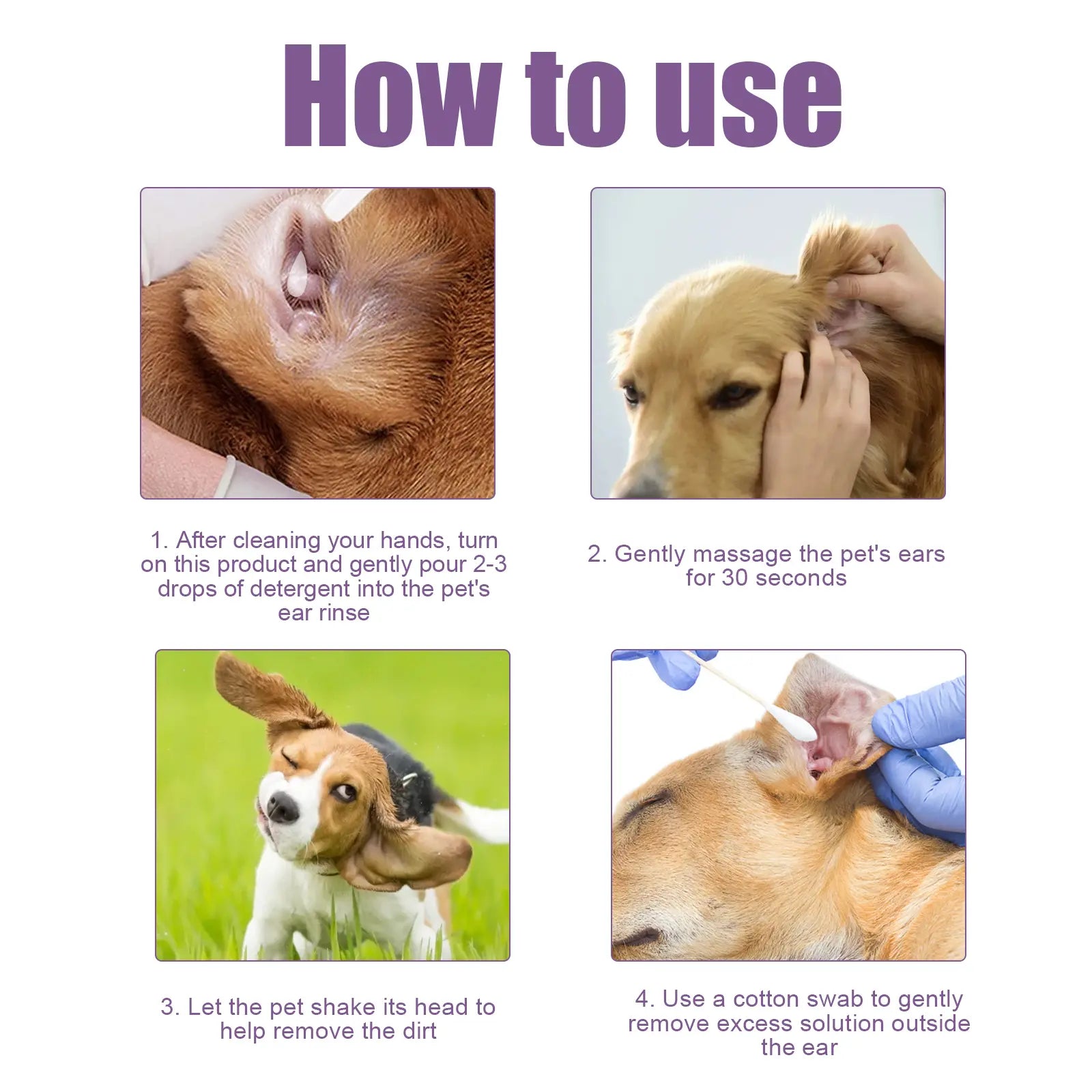 Solución Limpiadora de Orejas para Mascotas - imagen 3