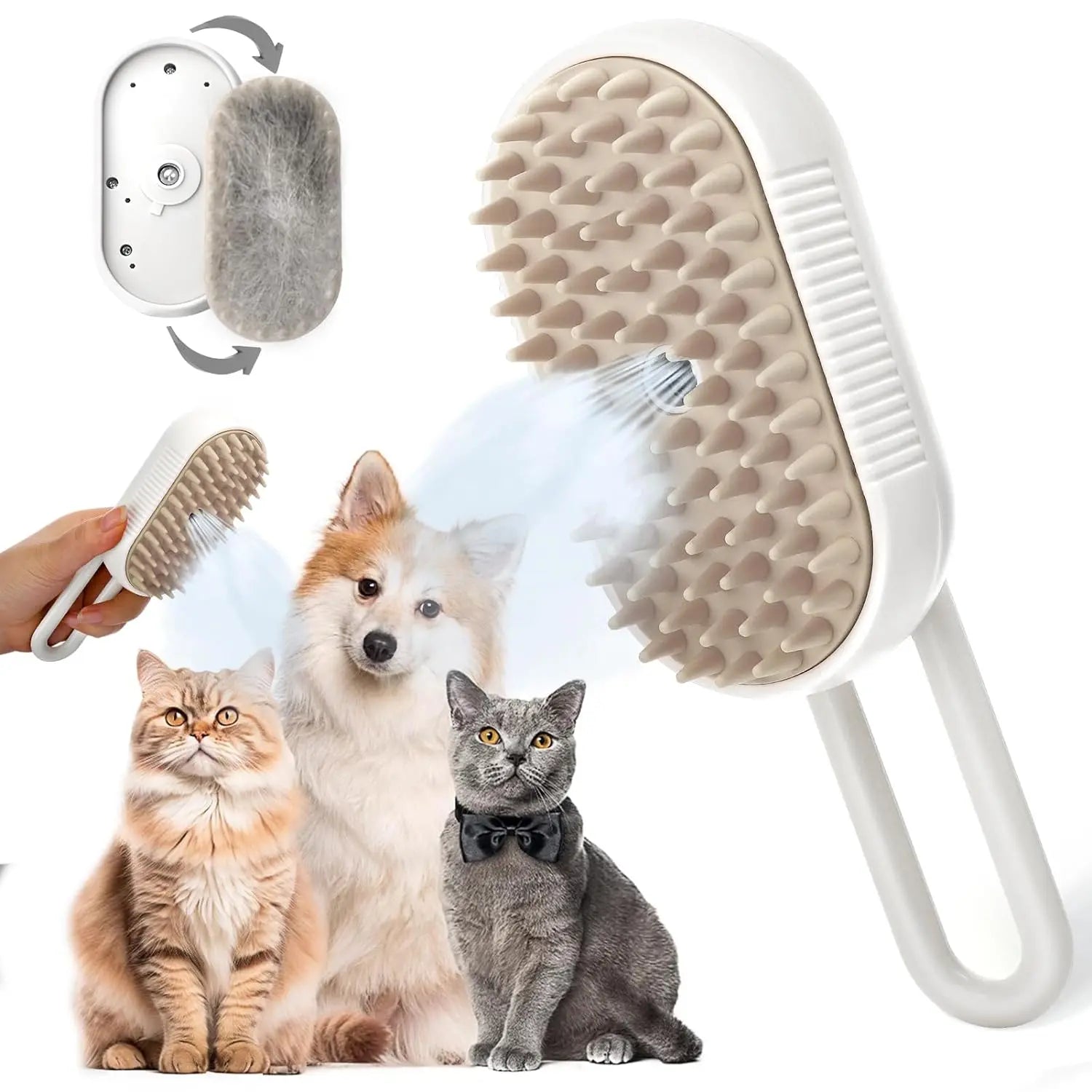 Cepillo de Aseo para Gatos Naranja Marrón - imagen 11